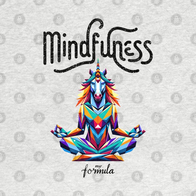Mindfulness My Formula: Geometric Unicorn Meditation by AmandaOlsenDesigns